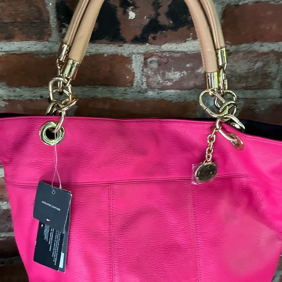 Tommy Hilfiger, pink satchel bag new with tags leather - Picture 3 of 5